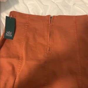 Burnt orange skirt